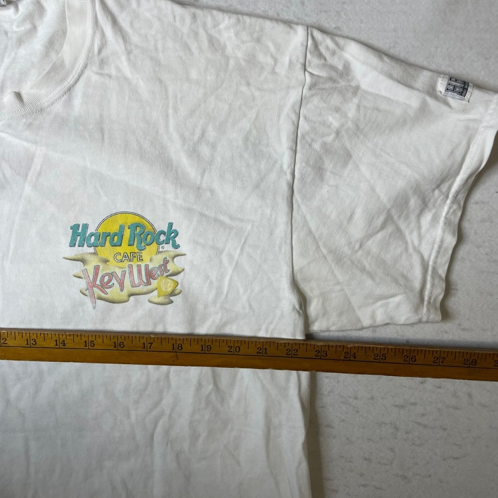 Hard Rock Cafe T Shirt Mens Large White Key West Heavy Tee Graphic Vintage - Picture 6 of 9